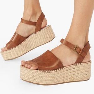 JustFab Espadrille Wedges NWOT